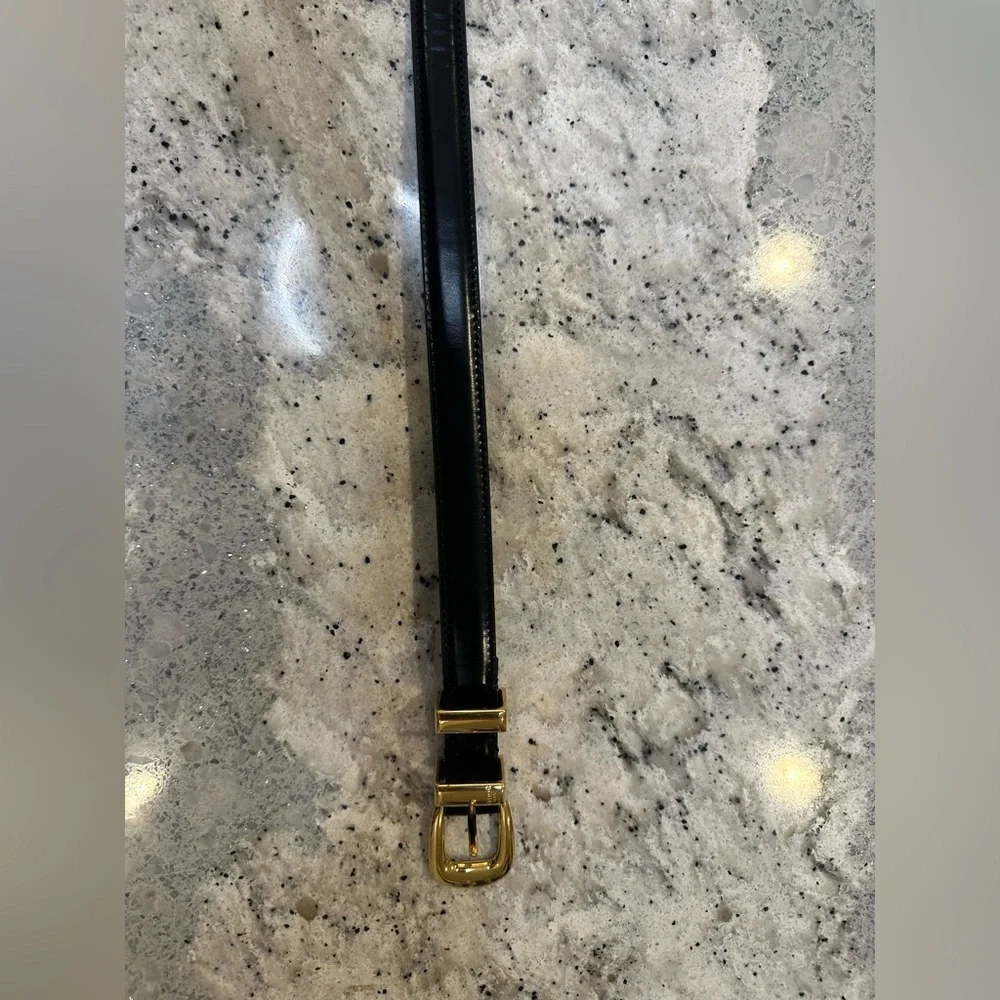 Celine SMALL 18MM WESTERN BELT IN TAURILLON LEATHER Size 70